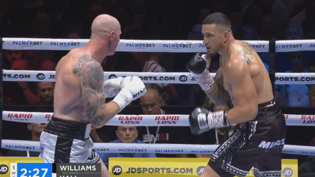Sonny Bill Williams v Barry Hall fight LIVE updates: SBW dominates with round one KO