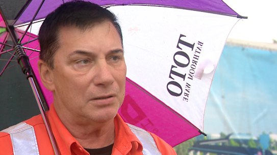 Tunneller and father of six Garry Vereb no longer has a job on the West Gate Tunnel.