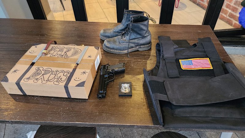 Fake gun, bulletproof vest seized as police swarm Entertainment Quarter