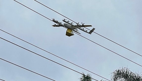 The incident was the first time a drone has struck powerlines in Queensland.