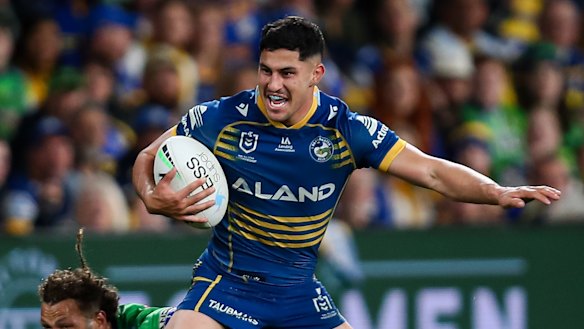 Parramatta Eels five-eighth Dylan Brown.