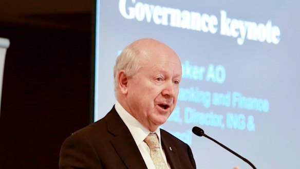 Former APRA chairman John Laker says banks' purpose should be to improve customers' financial wellbeing.