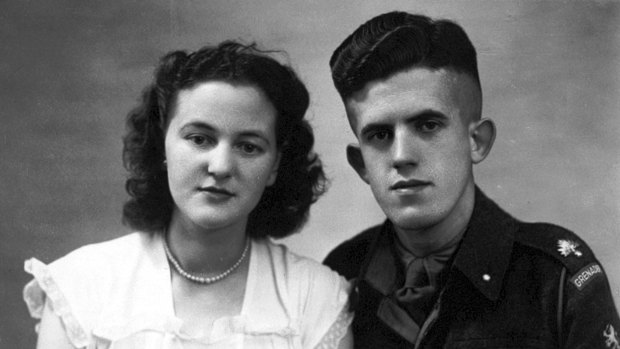 'We were made for each other,' Dirk Bouma says of wife Anne van Til, both pictured here in 1947.