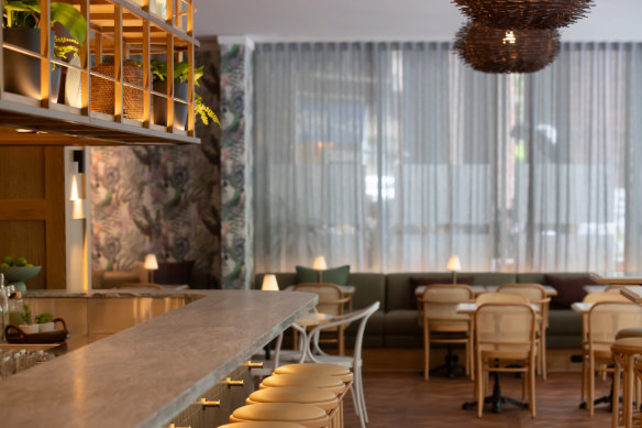 ‘British-influenced’ Birdie restaurant.