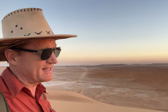 Andrew MacLeod, pictured in Libya, has travelled to every country in the world.