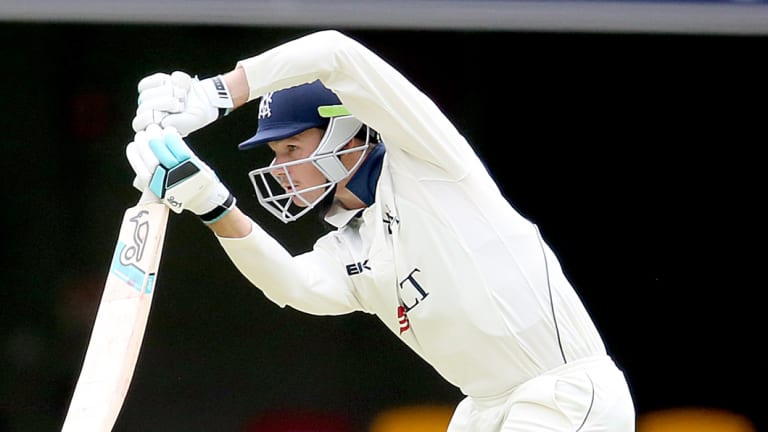 Peter Handscomb in action on Tuesday.