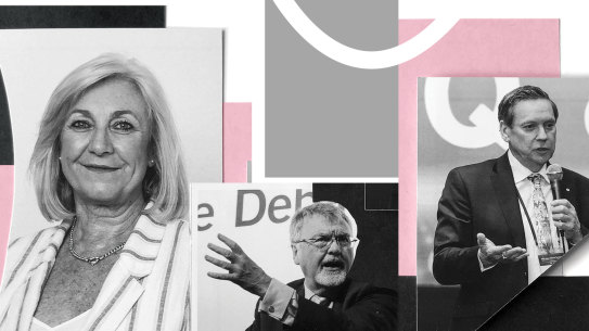 Vicki Baczynskyj, Peter Shergold and Geoff Masters.