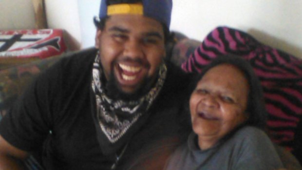 A recent photo of Wonyarna Edwards, pictured with his grandmother. 