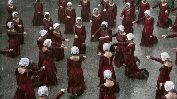 A scene from The Handmaid's Tale. 