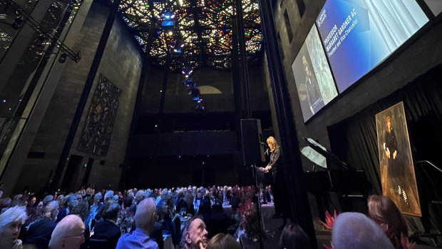 Monash University threw a lavish going away party for outgoing VC Margaret Gardner in the NGV’s great hall.