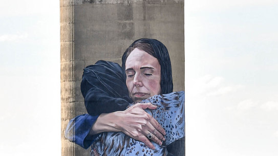 New Zealand Prime Minister Jacinda Ardern's leadership after the Christchurch massacre inspired this response in Melbourne.