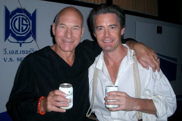 Kyle MacLachlan shared the stage and screen with Patrick Stewart several times throughout his career.