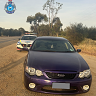Police impounded this Ford Falcon after its 19-year-old driver was allegedly clocked speeding in the regional town of Meckering.
