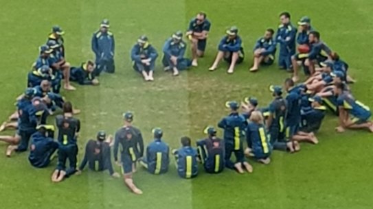Australia 'earthing' at the World Cup.