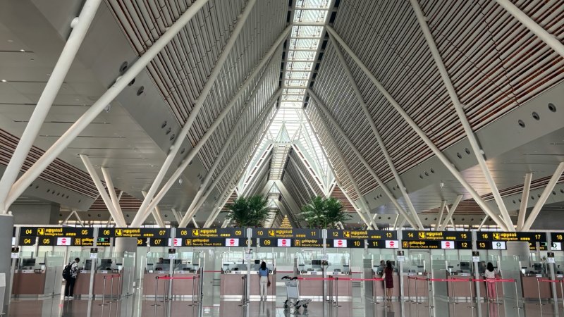 South-East Asia’s newest airport is sleek, shiny and cavernously empty