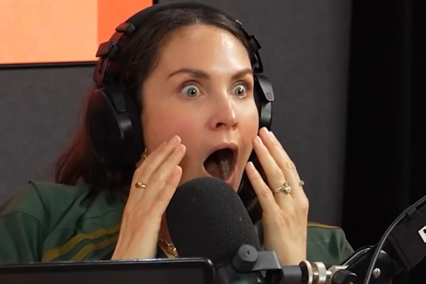 Laura Byrne reacts to news of Brittany Hockley’s pregnancy.