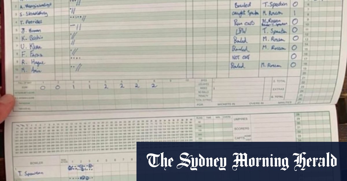 Adam Gilchrist's former club side concedes 426 and is bowled out for two