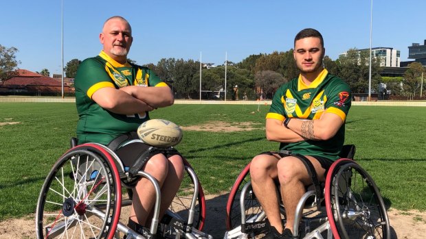 Father-son Craig and Cory Cannane have been named alongside each other in the Wheelaroos.