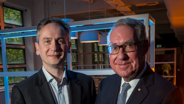 Rio Tinto chief executive JS Jacques and David Gonski will spearhead a new EdTech start-up accelerator. 