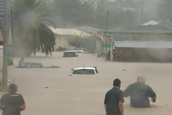 Some residents were told to leave and head to an evacuation centre in West Auckland.