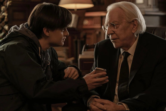 Donald Sutherland and Jaeden Martell in this latest Stephen King adaptation.