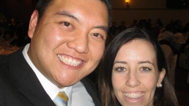 Kenrick Cheah and NSW Labor general secretary Kaila Murnain in a photo from Cheah's Facebook page in August 2013.