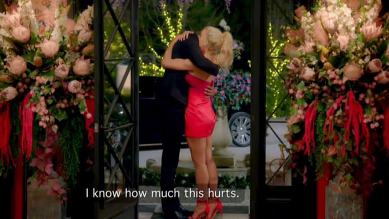Ali bids Bill a fond farewell from The Bachelorette.