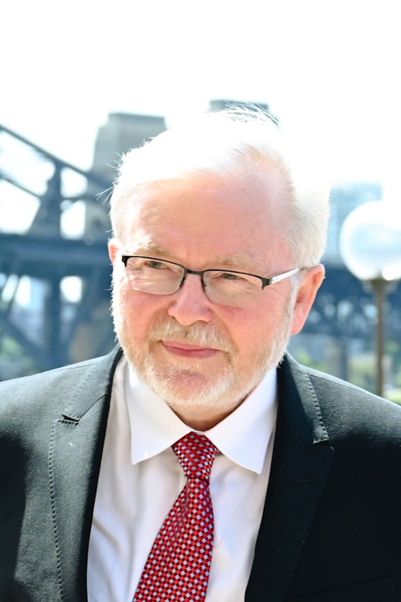 Former prime minister Kevin Rudd pictured in Sydney last year. 