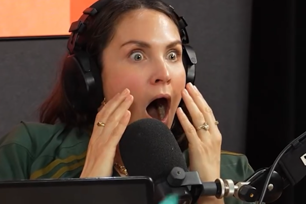 Laura Byrne reacts to news of Brittany Hockley’s pregnancy.