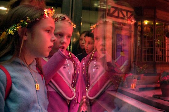 The Myer Christmas windows in 2001.
