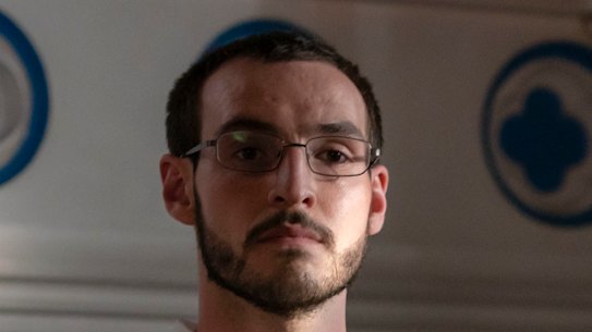 Eanna Hardwicke as Ben Field in The Sixth Commandment, the based-on-true-events story of a university student who insinuated himself into the lives of two retirees and then poisoned them.