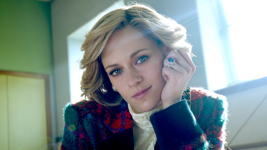 Kristen Stewart as Princess Diana in the Pablo Larrain film Spencer.