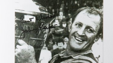 Johnny Raper was farewelled at the Sydney Cricket Ground on Monday