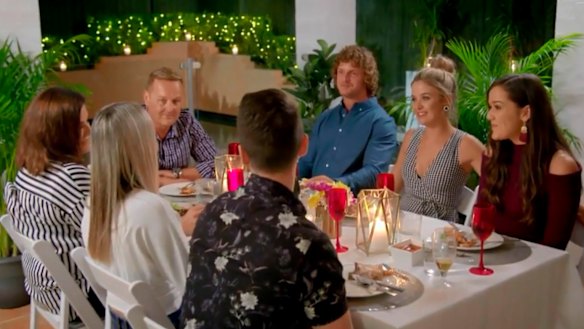 Cummins fits in well with Sophie's family, but her sisters weren't afraid to ask a few curly Qs. 