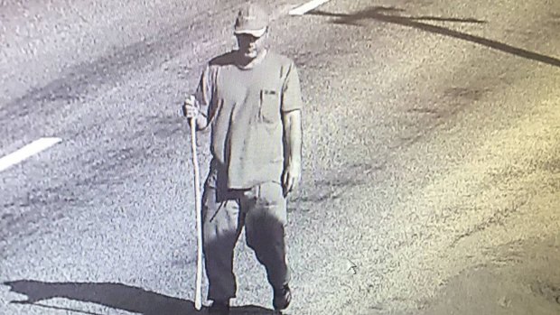 Police are looking for this man after a home owned by Mike Cammell was broken into and other items were stolen from a nearby property.