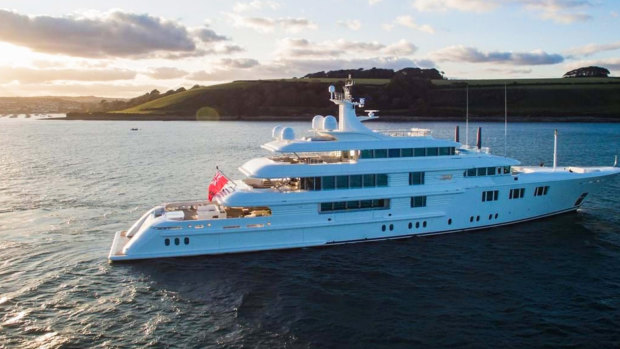 Queensland authorities say the crew of the superyacht are not co-operating. 