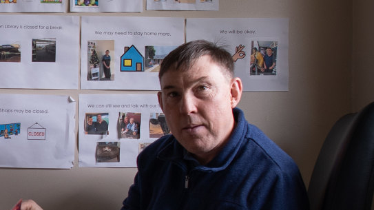 Judith McDonald says her brother, Andrew Southam, who has autism and an intellectual disability, has benefited from an environment free of restraint.