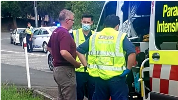 Anthony Albanese was assessed by paramedics on scene and taken to hospital.