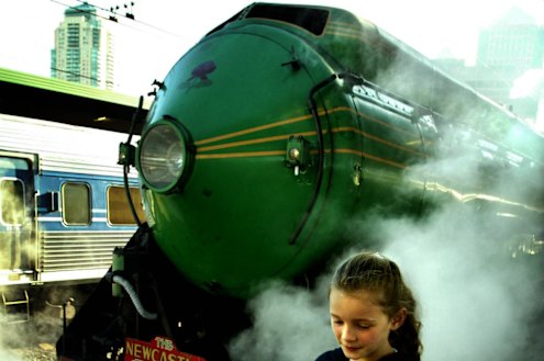 The 3801 about to leave Sydney’s Central Station in 2007.