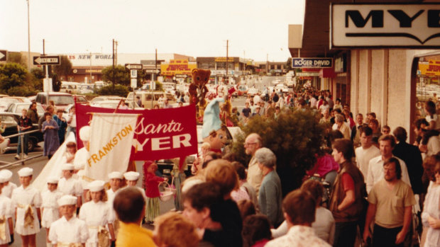 Christmas time at Myer Frankston in the 1980s.