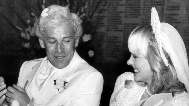 George and Georgina Freeman on their wedding day in 1981.