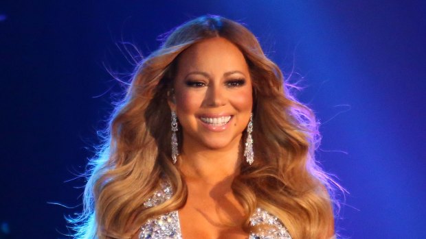 Mariah Carey performing at Melbourne's Crown Casino on New Year's Eve in 2015.
