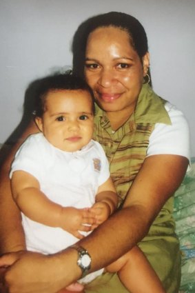 Kelly Randall with her mother. 