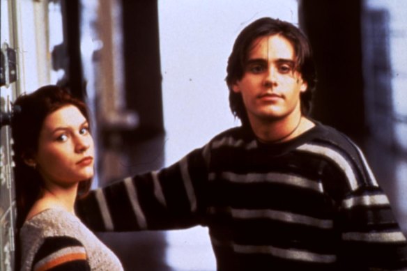 Angela (Claire Danes) and Jordan (Jared Leto) in a scene from My So-Called Life.