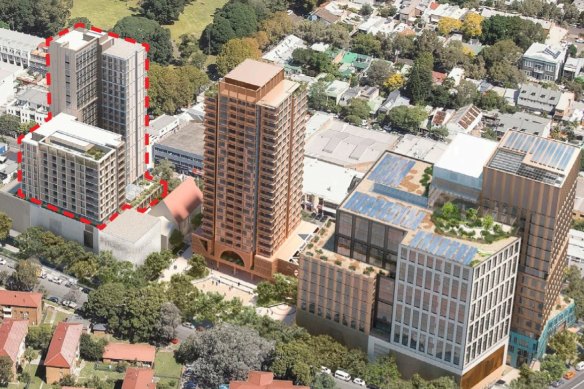 The NSW government has released designs for the over-station development at Waterloo, which includes work spaces, private apartments, social and student housing. 