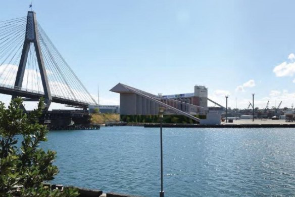 The concrete batching plant would be built on Glebe Island east, next to White Bay. The Port Authority of NSW has approved a five-storey “multi-user facility” at the neighbouring site.