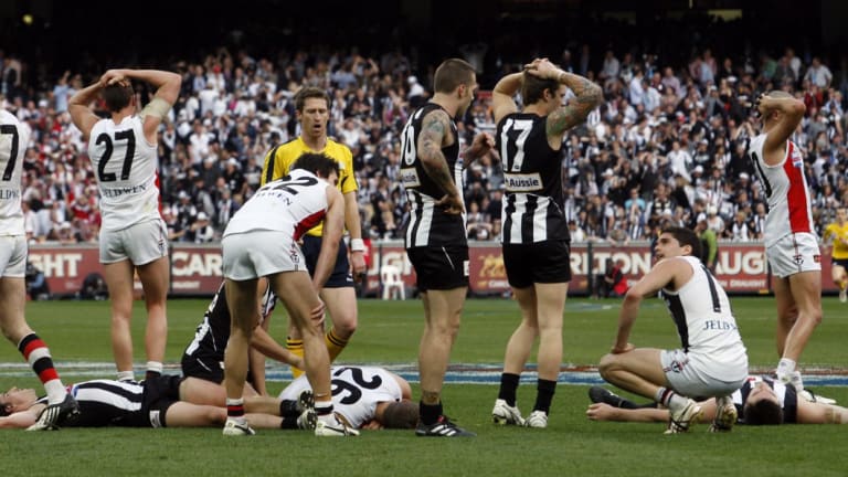 Not again: Collingwood and St Kilda had to return the following week after the 2010 draw.