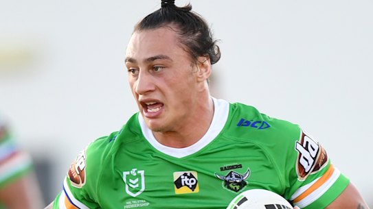 Raiders recruit Charnze Nicoll-Klokstad is looking to make the No. 1 jumper his own.