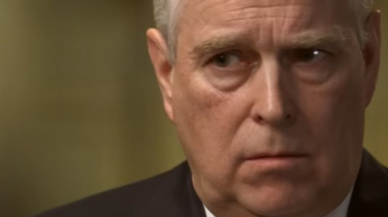 Prince Andrew during his infamous BBC interview in November.