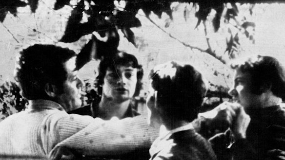 Scenes taken by a Channel Ten cameraman during the demonstration at then-federal attorney-general Tom Hughes’ home at Bellevue Hill in 1970.